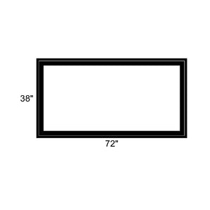 72" x 38" - Switchable Privacy Window - Fixed - Black Vinyl