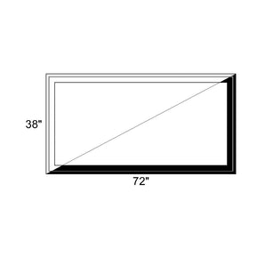 72" x 38" - Switchable Privacy Window - Fixed - Black/White Vinyl