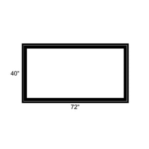 72" x 40" - Switchable Privacy Window - Fixed - Black Vinyl