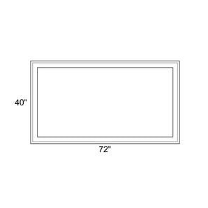 72" x 40" - Switchable Privacy Window - Fixed - White Vinyl