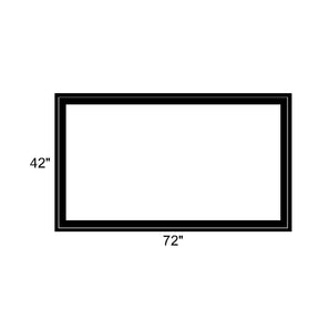 72" x 42" - Switchable Privacy Window - Fixed - Black Vinyl