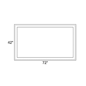 72" x 42" - Switchable Privacy Window - Fixed - White Vinyl