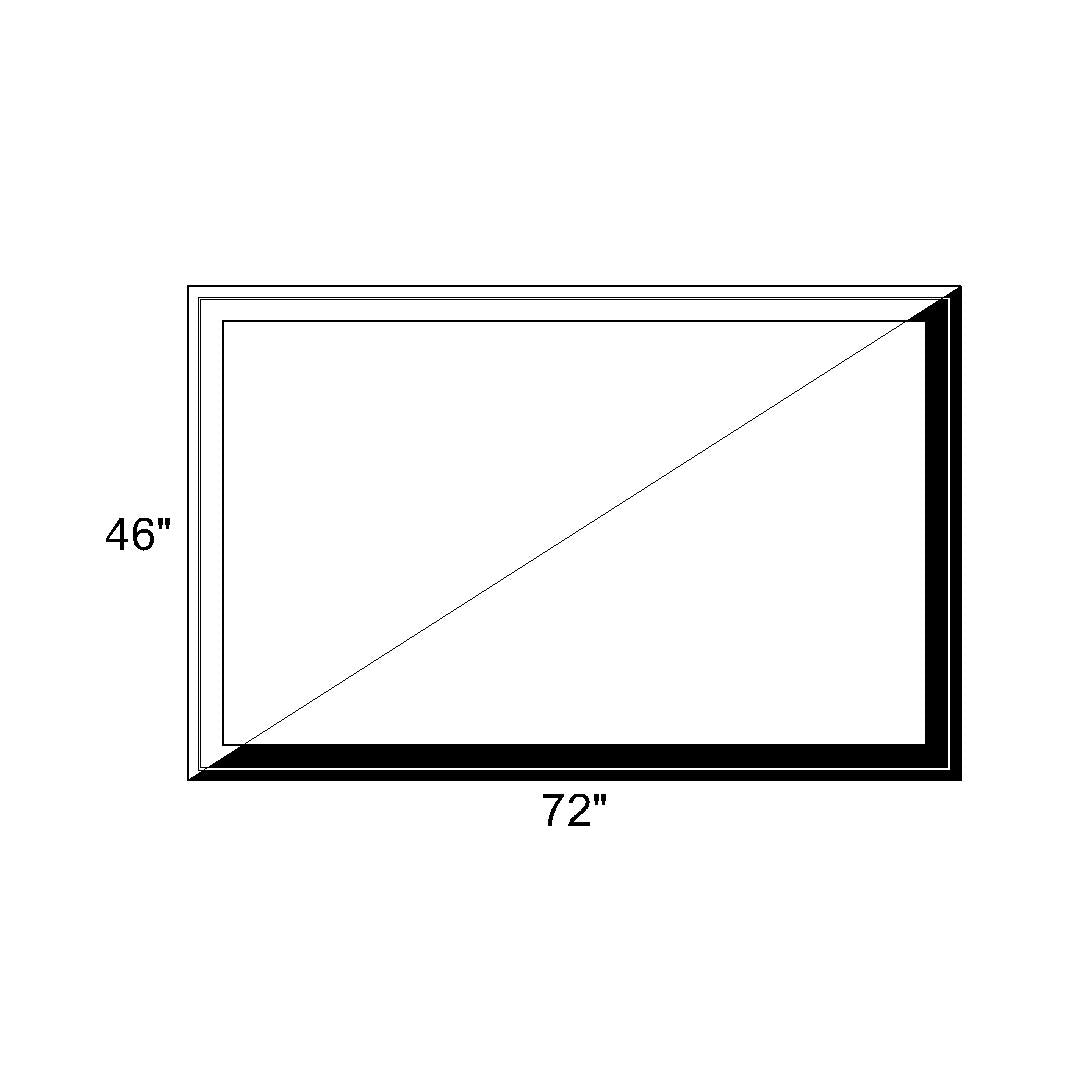 20x46 Window 72 x 46 - Fixed Switchable LC Privacy Glass Window - Black/White Vinyl ...