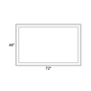 72" x 46" - Switchable Privacy Window - Fixed - White Vinyl