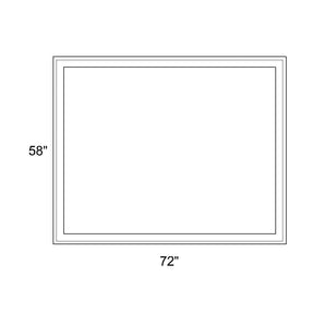 72" x 58" - Switchable Privacy Window - Fixed - White Vinyl