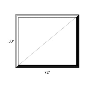 72" x 60" - Switchable Privacy Window - Fixed - Black/White Vinyl