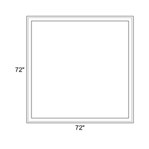 72" x 72" - Switchable Privacy Window - Fixed - White Vinyl